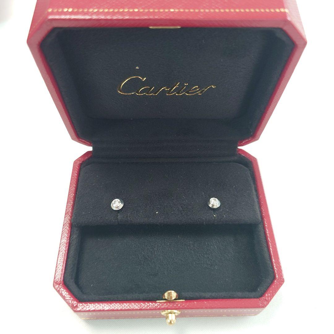 【美品】カルティエ ダムール ミディアム MM ピアス 6916