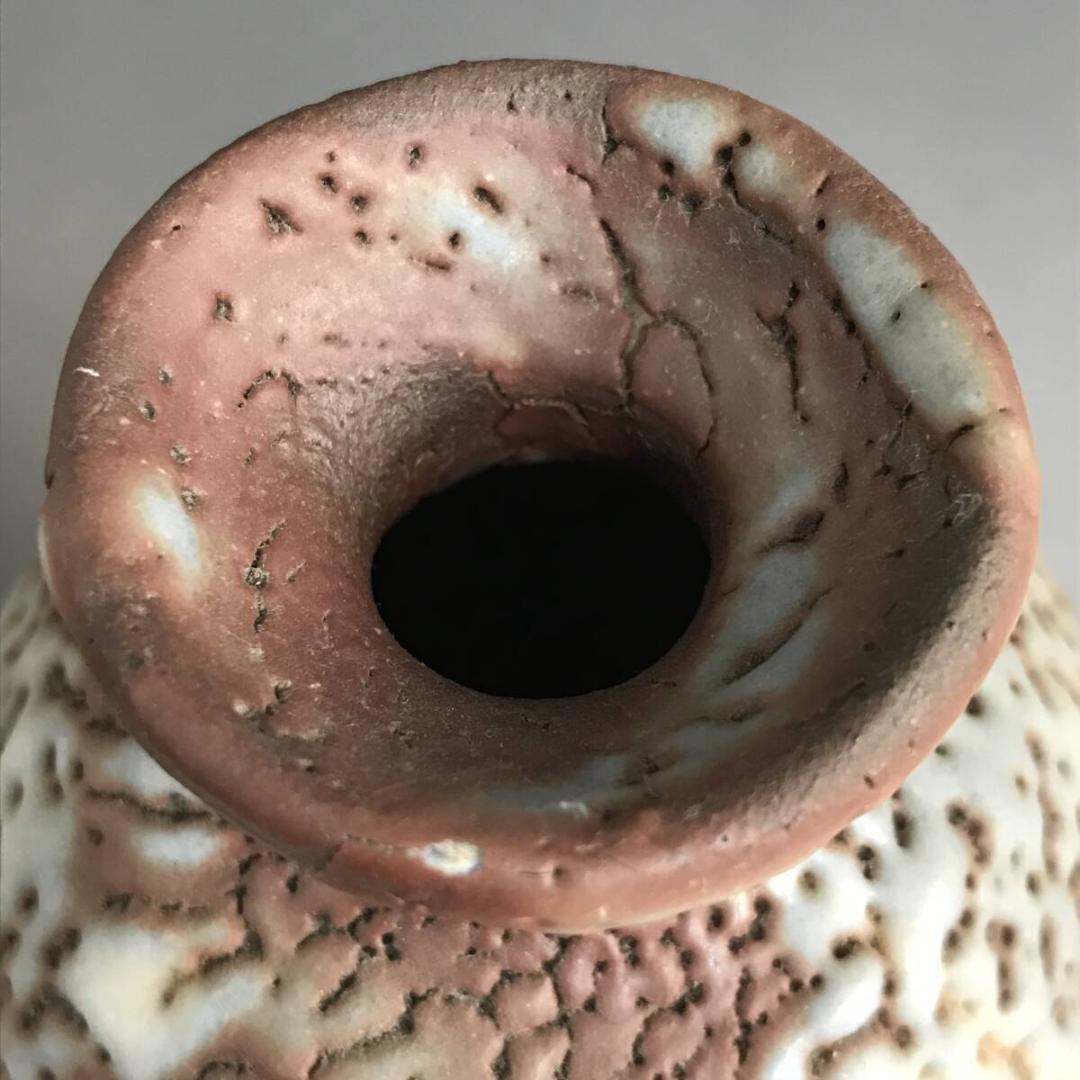 加藤豊久 志野徳利 花入 銘有 酒器 花瓶 花器 一輪差し とっくり