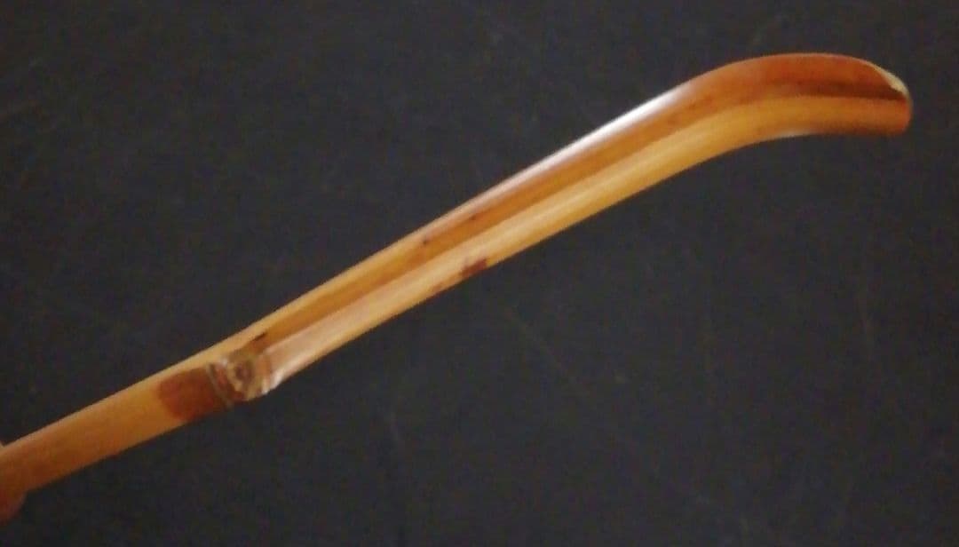 宗完書付　歌銘　銘『初しぐれ』　茶杓　共箱　茶道具