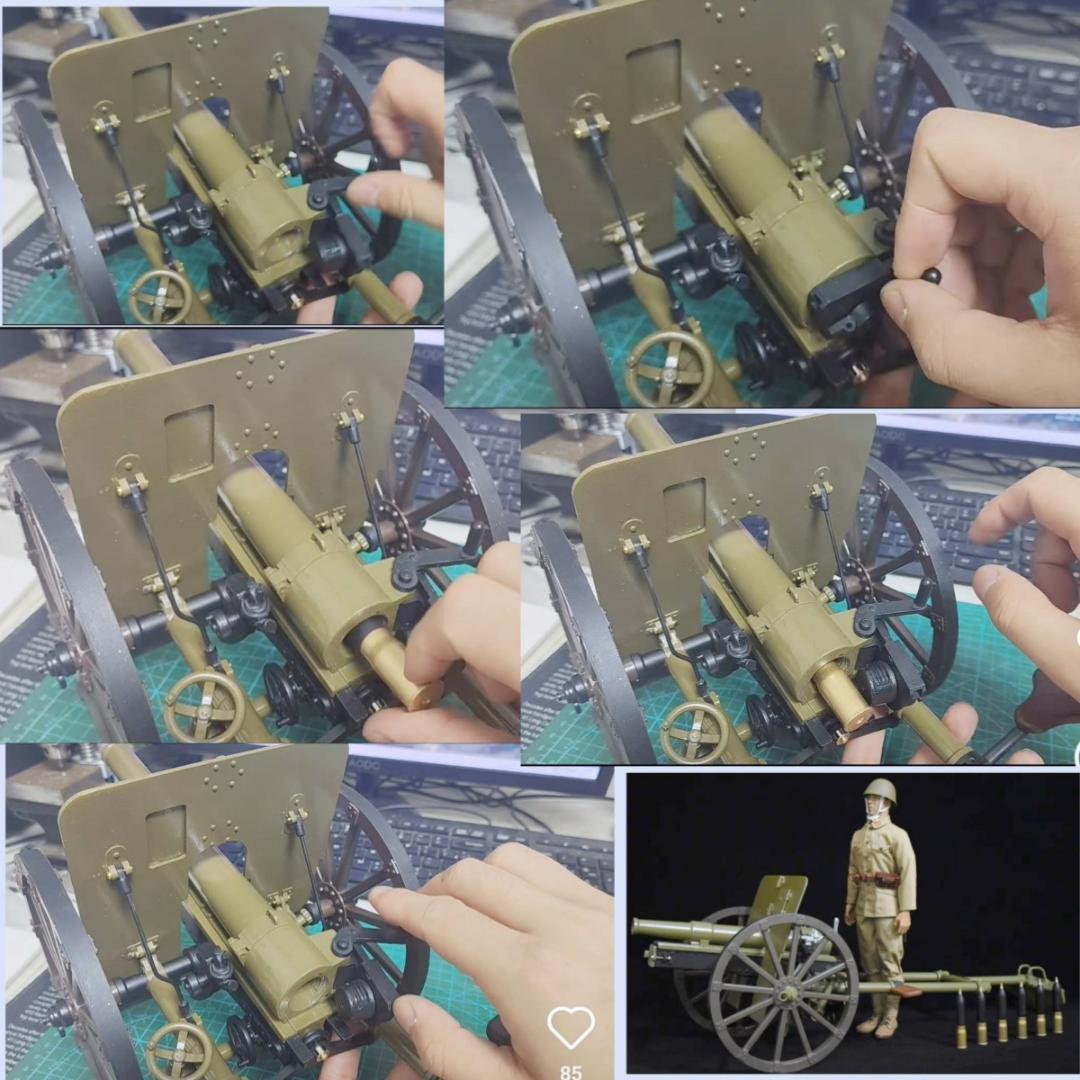 1/6スケール　手作　四一式山砲　模型　新品