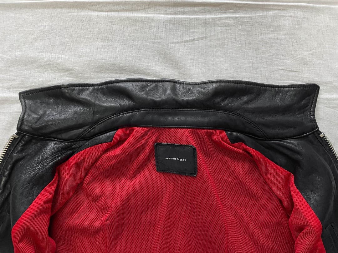 ナノユニバース シープスキン 羊革 シングス ライダースジャケット