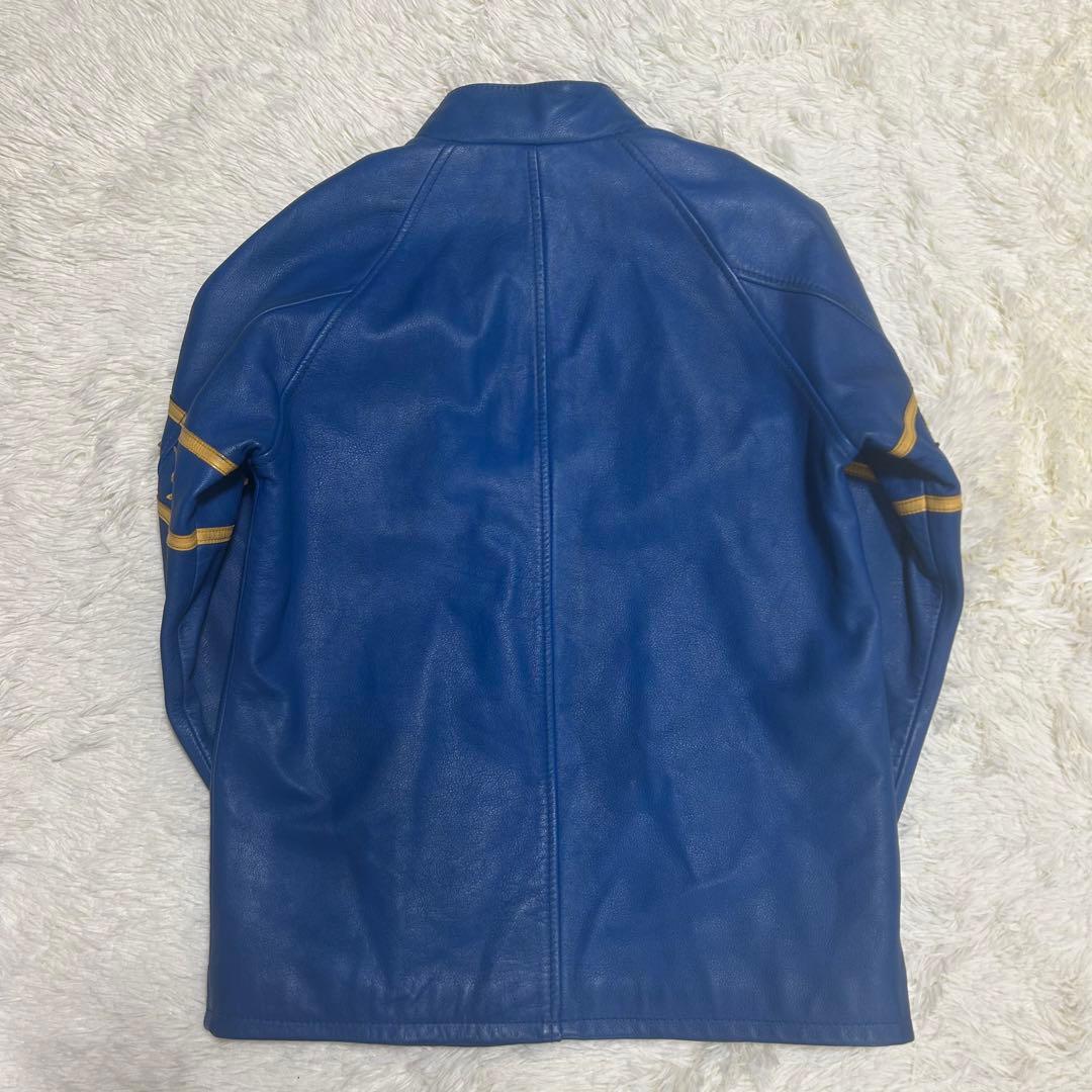 【希少！良品！✨】Schott ショット レザー ジャケット レーシング 青