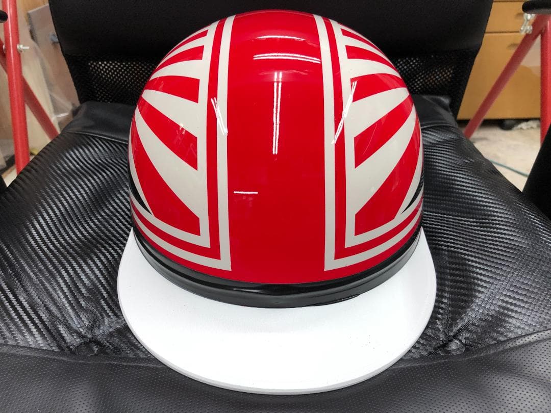 コルク半　カスタム　富士日章　三つボタン　赤白　文字なし　高級クリヤ送料無料