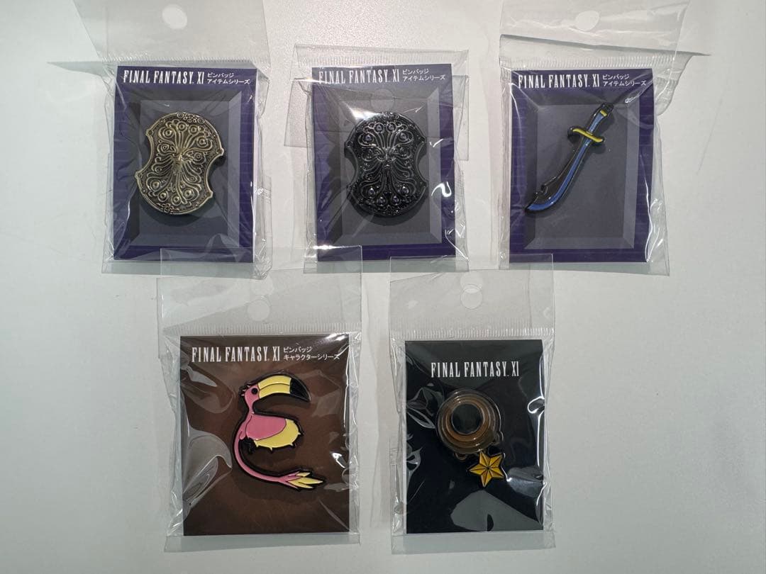 FF11 ピンバッジ5個セット ウタイビト 初期プレイヤー様満足セット
