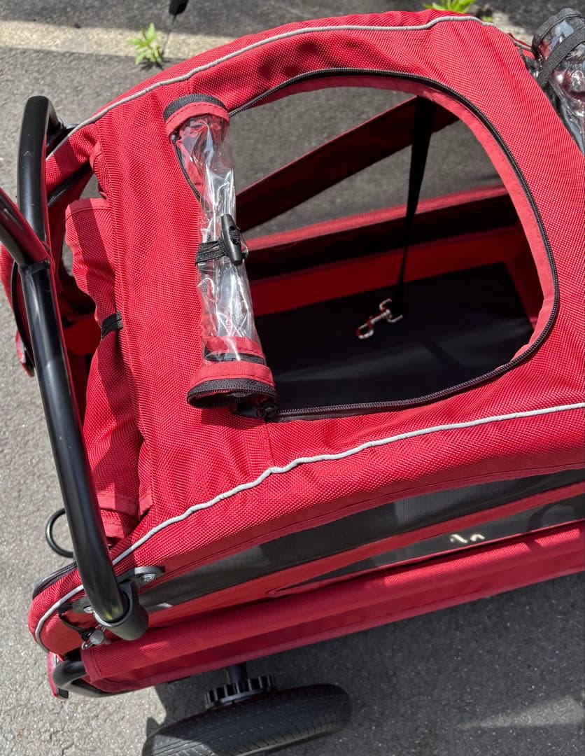 赤いペットカート　エアバギー　AirBuggy トゥインクル