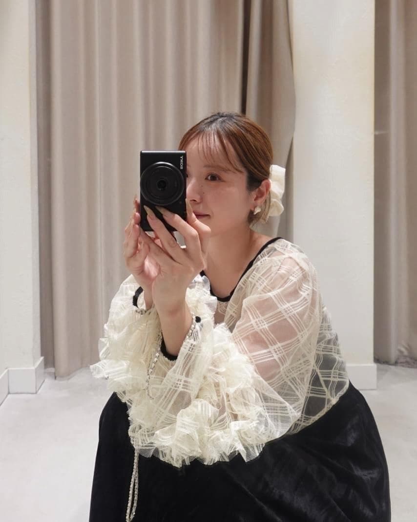 1 Kastane 結婚式 オケージョン シアーチェック×ベロアワンピースSET