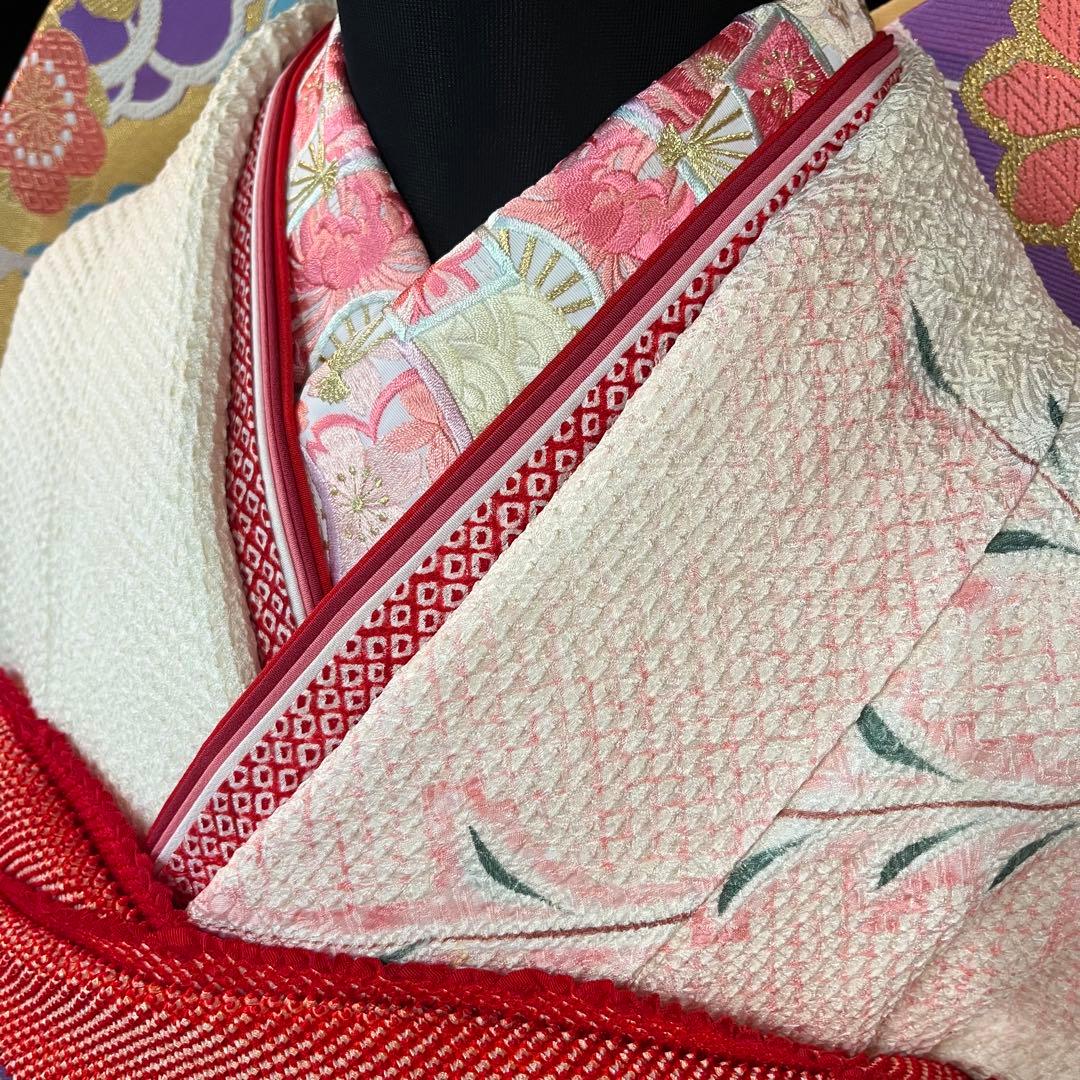 ■逸品■総絞り■古典御所車模様■正絹振袖フルセット■成人式結婚式■振袖一式