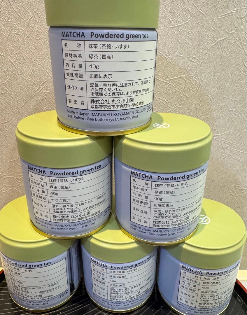五十鈴 抹茶 40g 丸久小山園 6缶