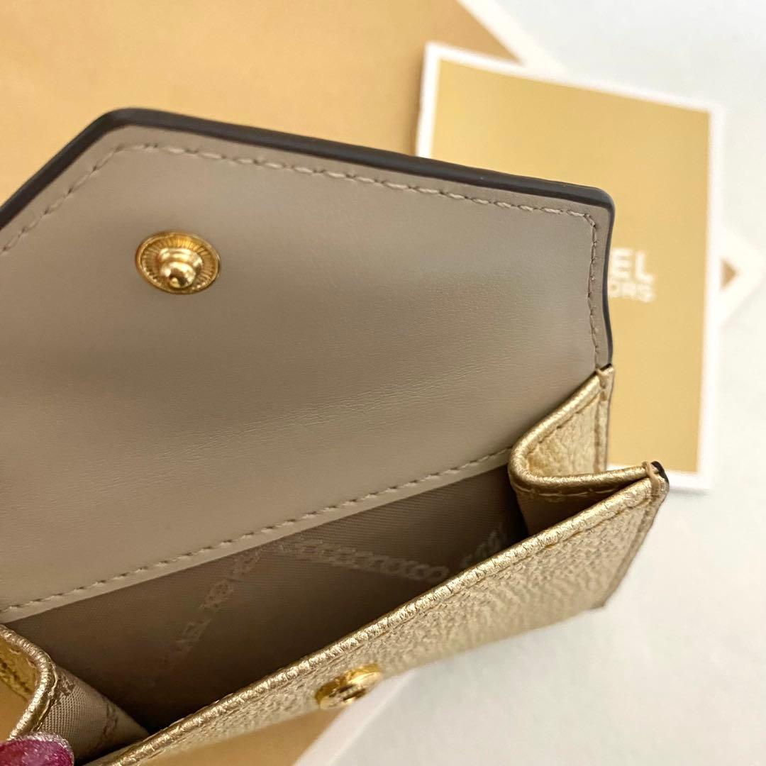 新品　正規品☆MICHAEL KORS 折り財布　ゴールド　 三つ折り財布