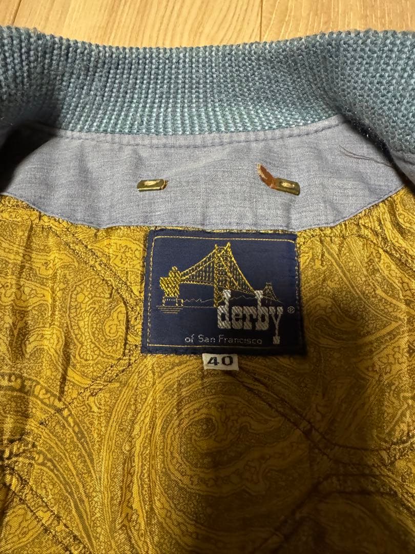 70s ダービーオブサンフランシスコ　カップショルダー　サイズ40