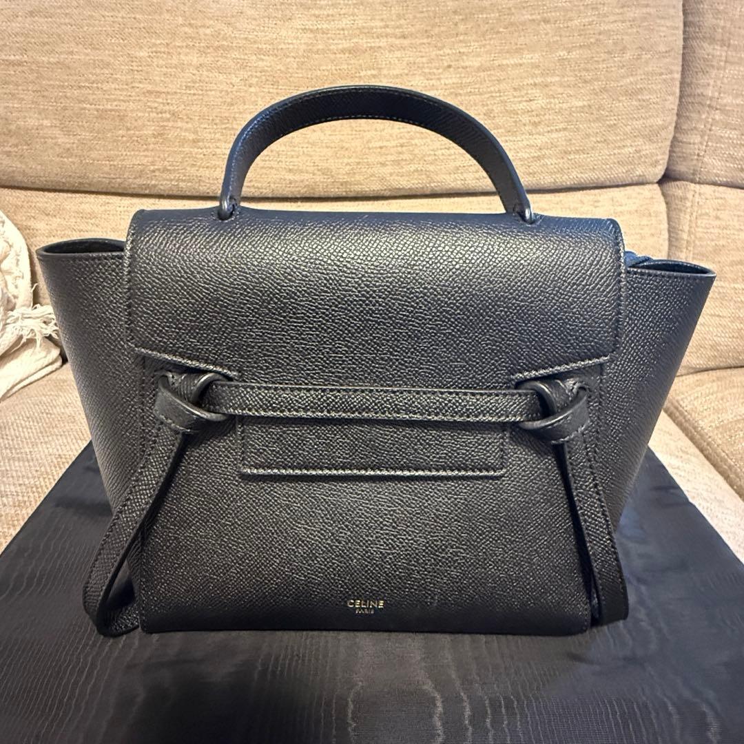 CELINE ベルトバック　ナノ　ブラック