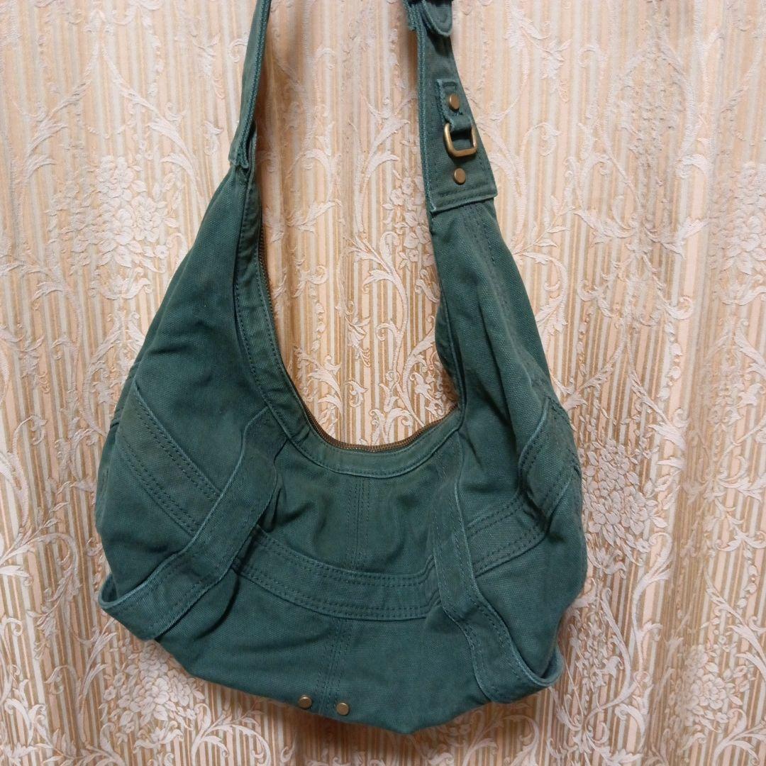 DIESEL ダークグリーン ショルダーバッグ