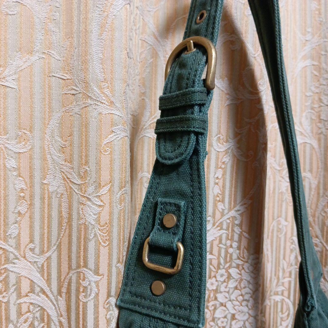 DIESEL ダークグリーン ショルダーバッグ