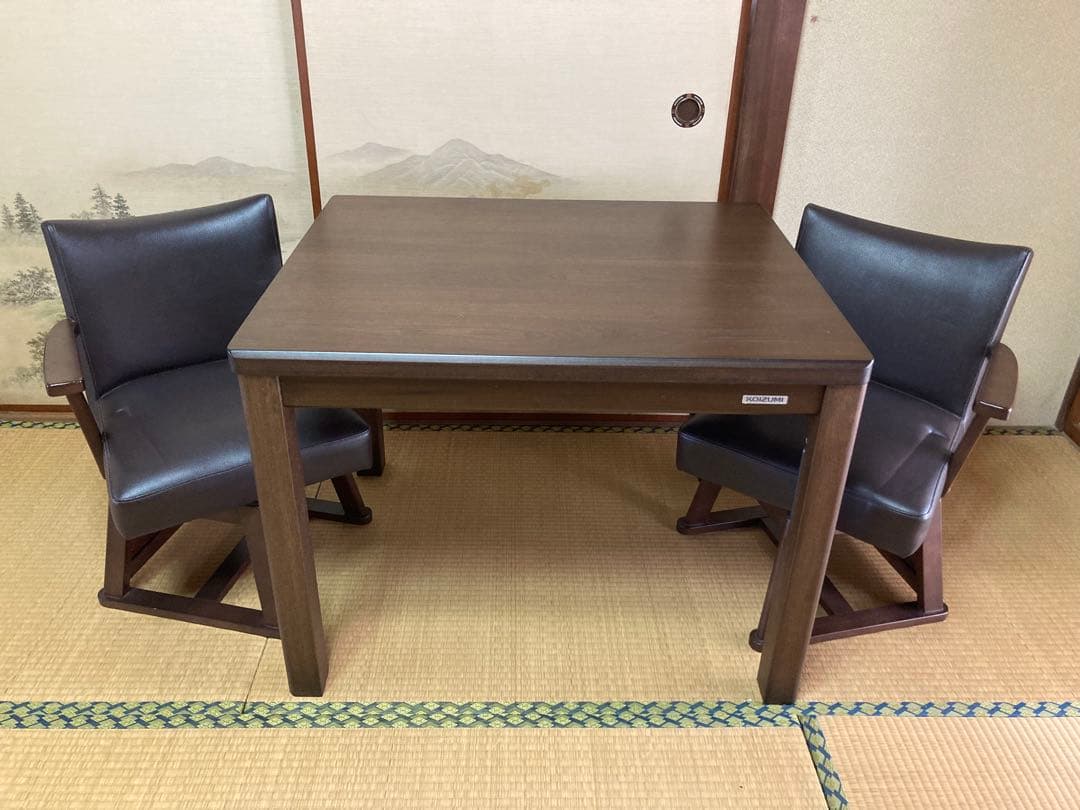 ⭐️値下⭐️福岡初 人感センサー付こたつ こたつテーブル ダイニングこたつ 引取限定