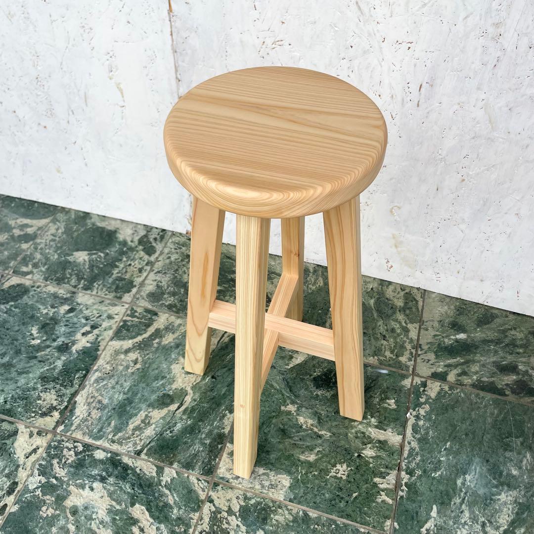 meme　国産ひのき　カウンターチェアー　ペット用食器台　セット