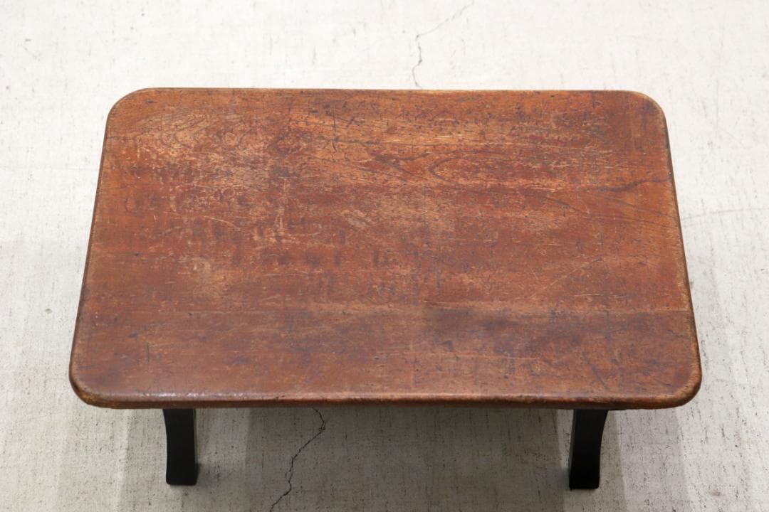 レトロ ちゃぶ台 座卓 机 ローテーブル テーブル 無垢材 折り畳み 文机