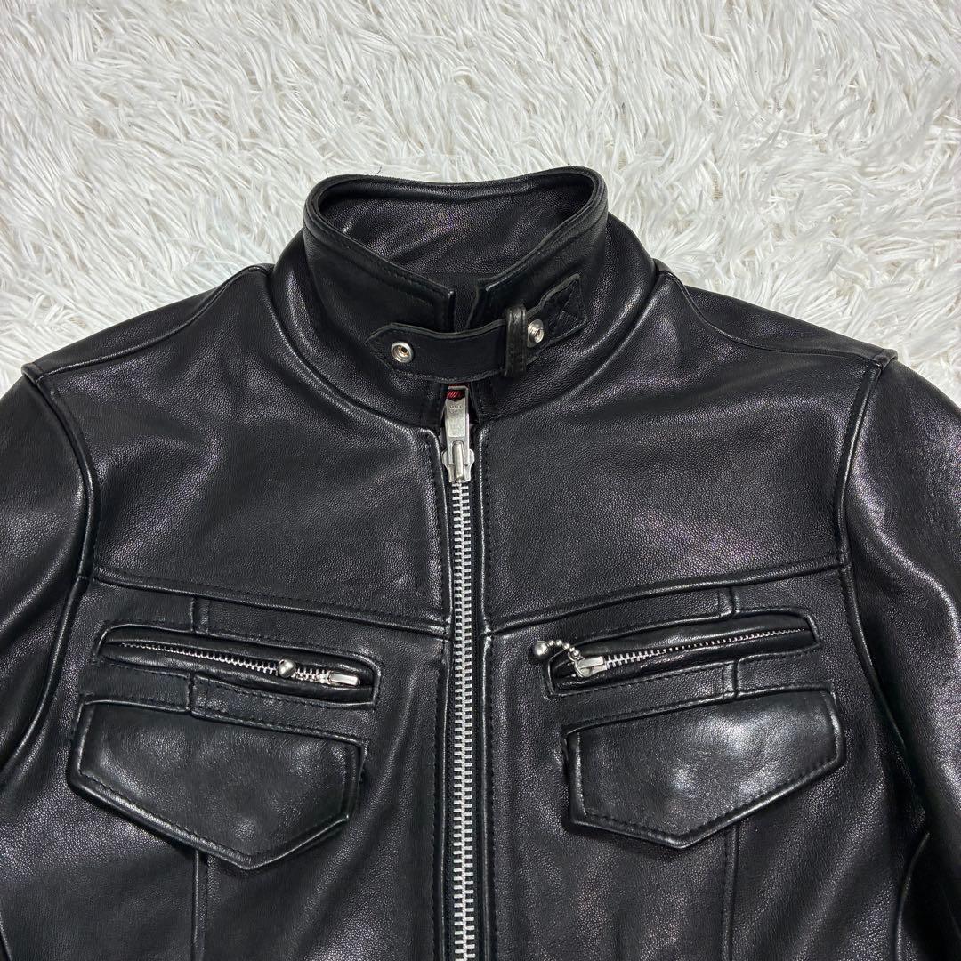 美品✨ Buffalo Bobs レザー ライダース BLACK
