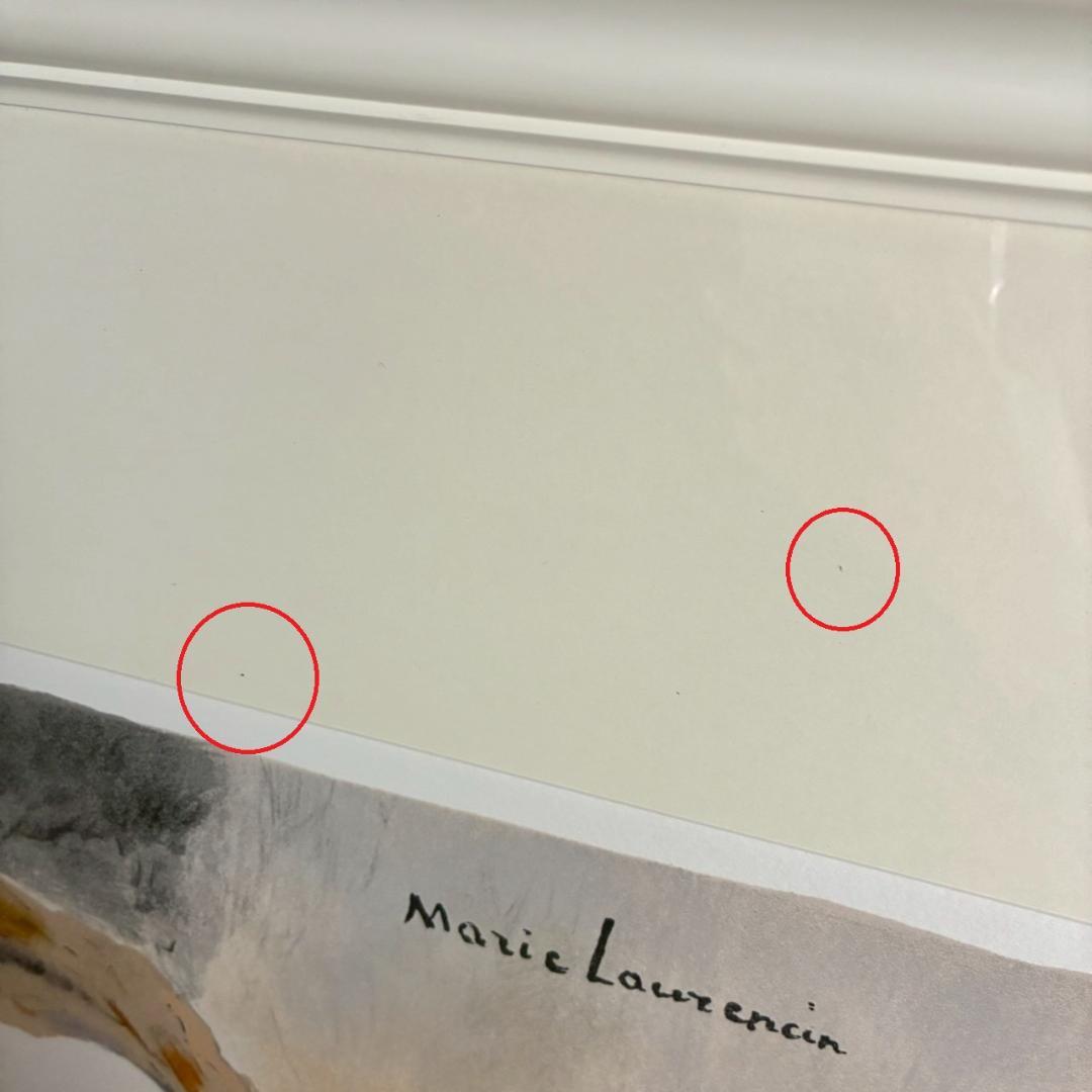 マリー・ローランサン「ギターを持つ乙女」リトグラフ 作品保証書有 フランス