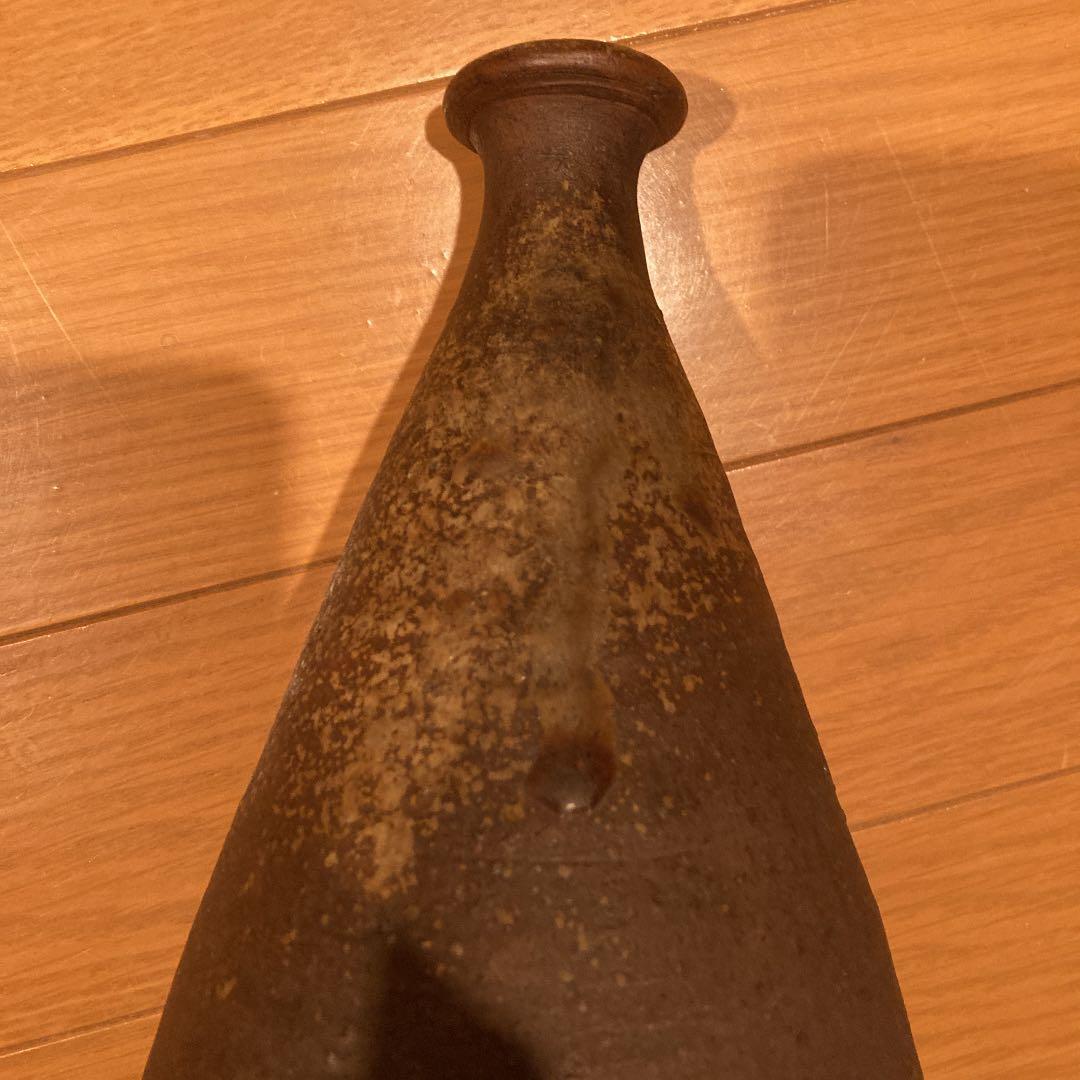 備前焼　舟徳利　一輪挿し　壺　花瓶