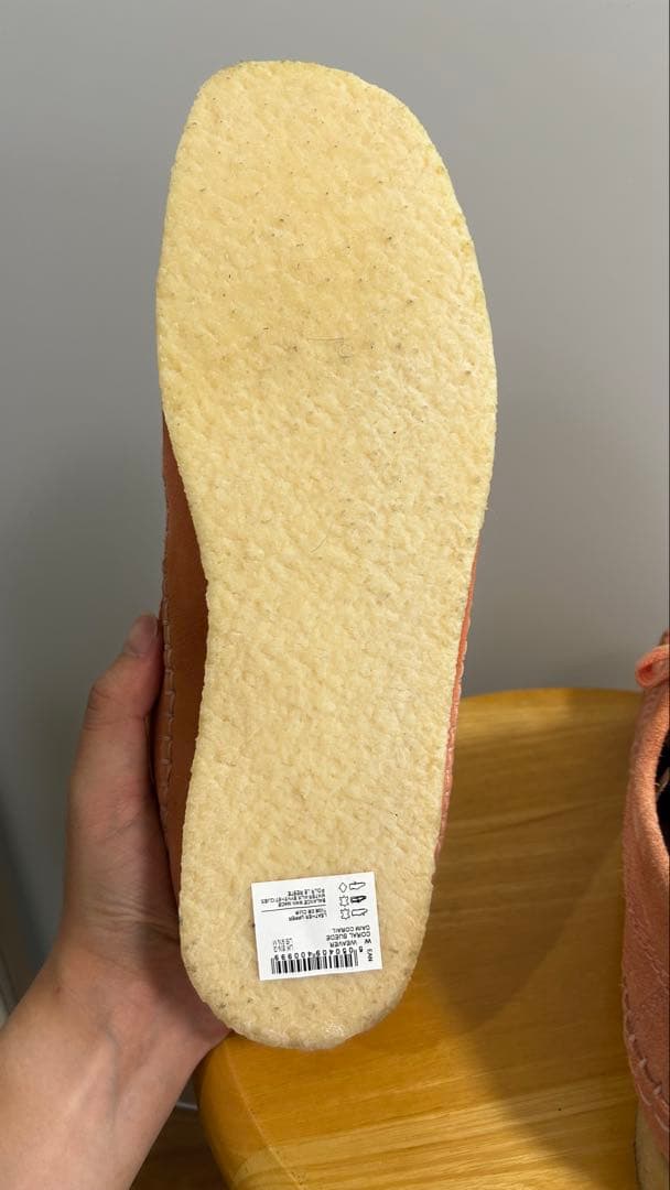 【Clarks】 モカシン/デッキジューズ ピンク 26.5cm