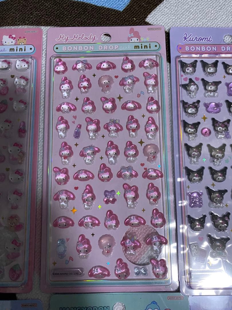 国内正規品 サンリオ ボンボンドロップシールmini 8種セット