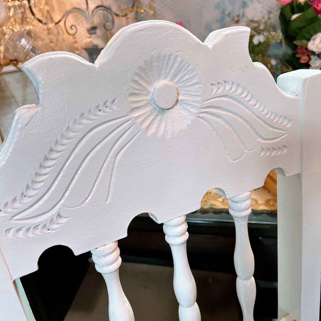 アンティーク商材 ① オールドウッド クッションチェア ウッドスツール 椅子