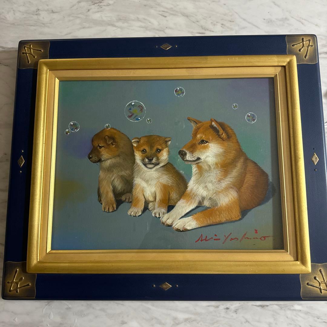 八代亜紀 絵画 ママとにいちゃんと　サンバさん専用