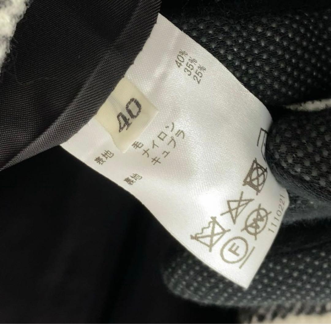 SCAPA チェスターコート チェック柄　サイズ40