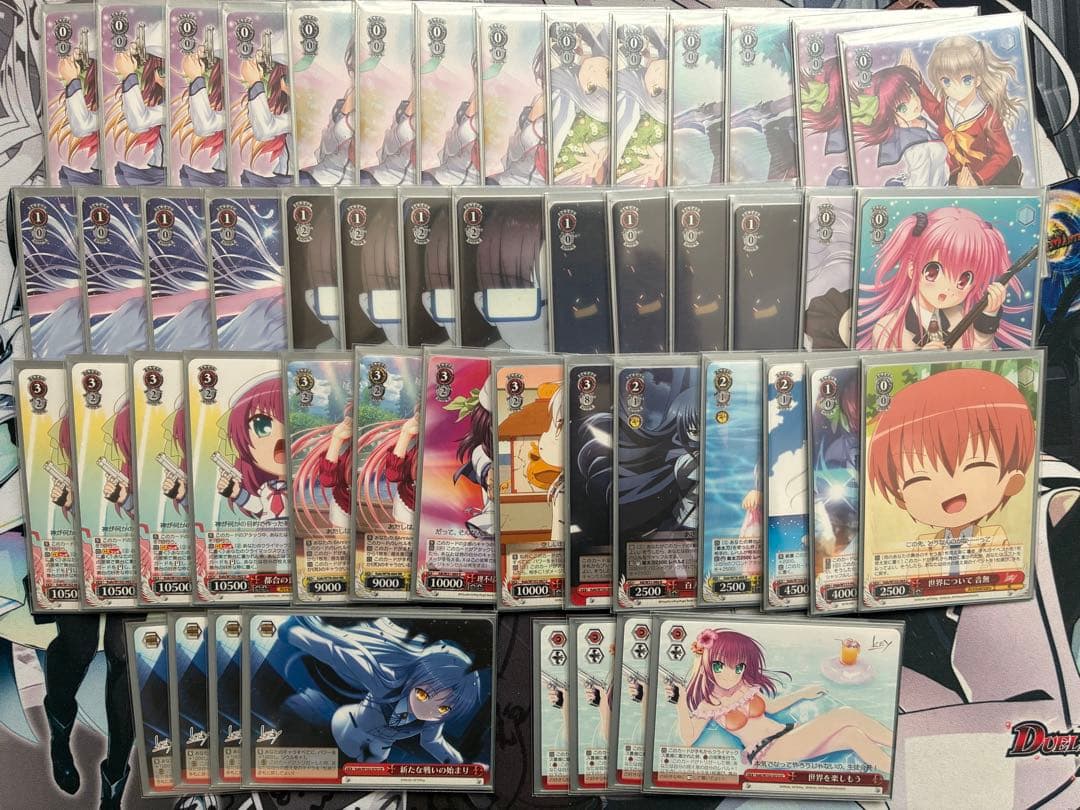 ヴァイスシュヴァルツ 扉電源AngelBeats デッキ+パーツ スリーブ付