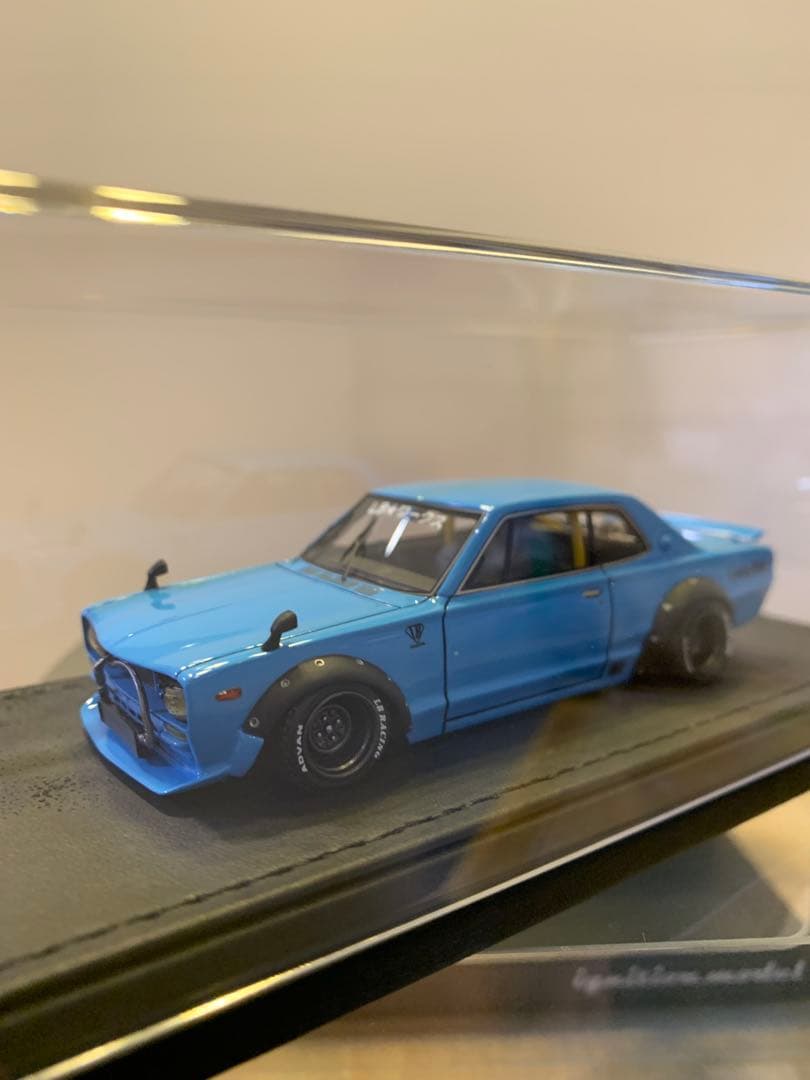 イグニッションモデル　1/43 LBWK ハコスカ ライトブルー　0717