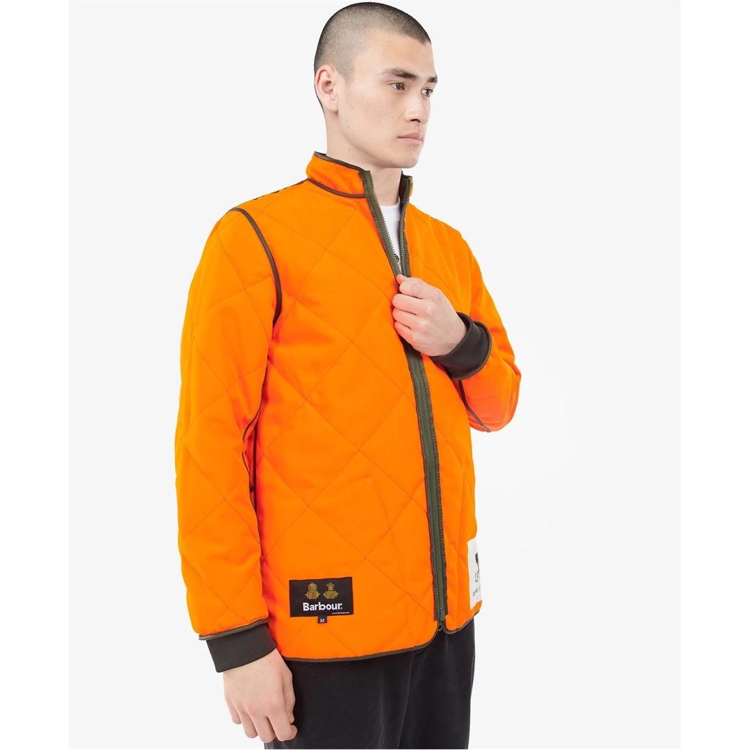 BARBOUR X BROMPTON リバーシブル QUILTED JACKET