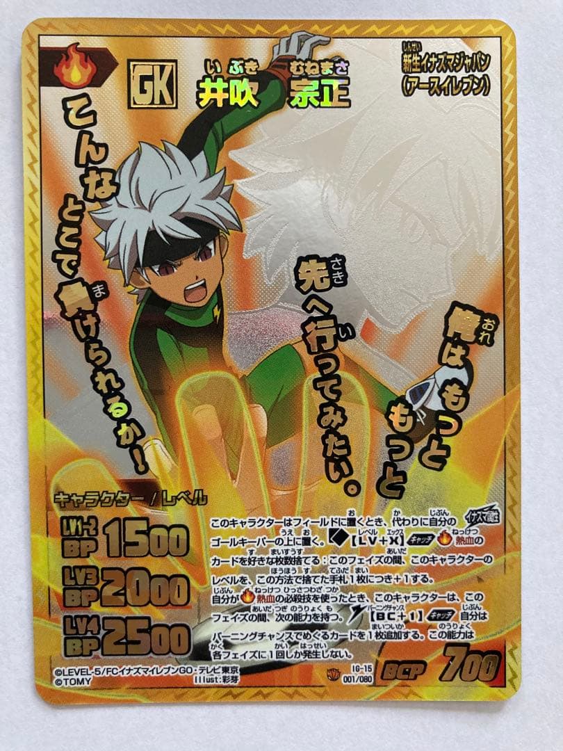 イナズマイレブン カード　伊吹宗正等