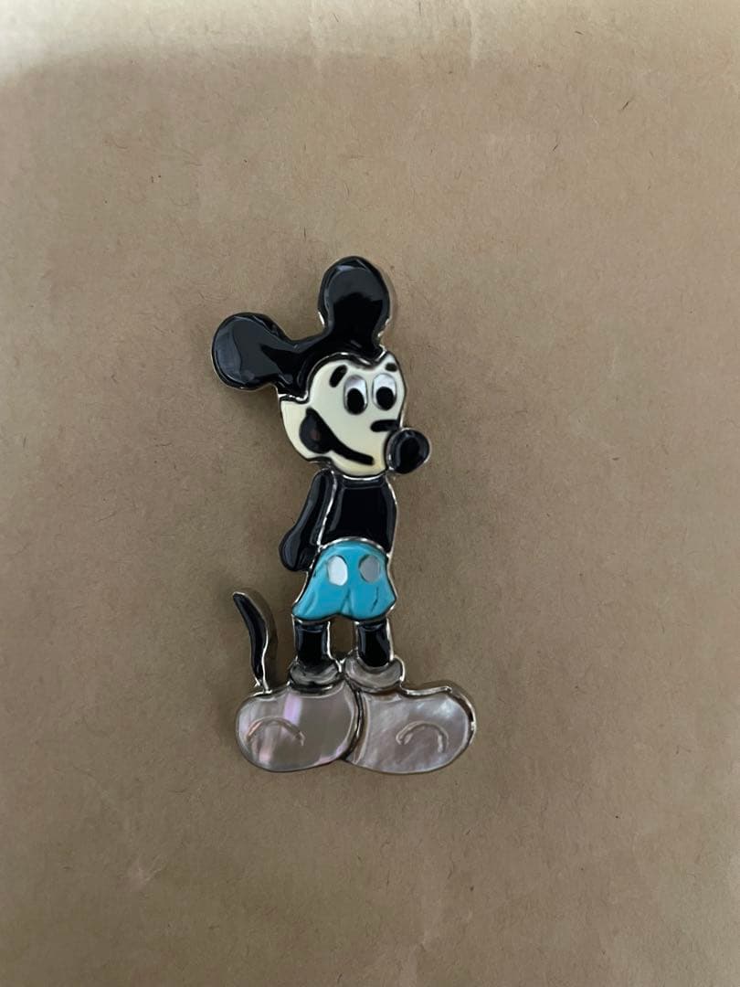 極美品＊ズニ族Andrea·Lonjose ミッキーモチーフペンダントトップ