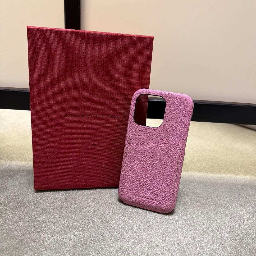BONAVENTURA iPhone14proバックケース 限定タッフィーピンク