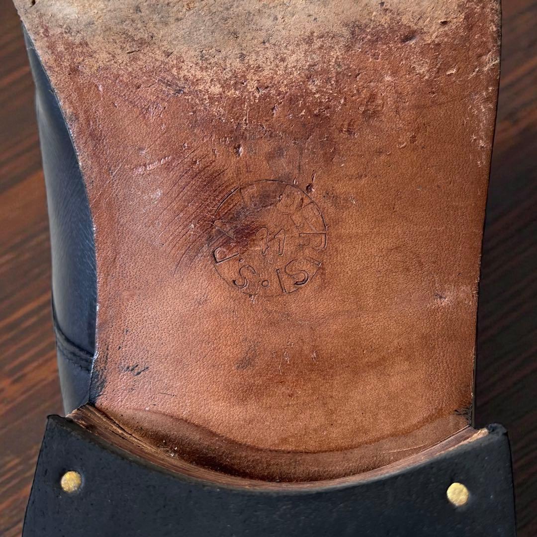 80's イタリア軍 オフィサーシューズ 41 DERISI VINTAGE