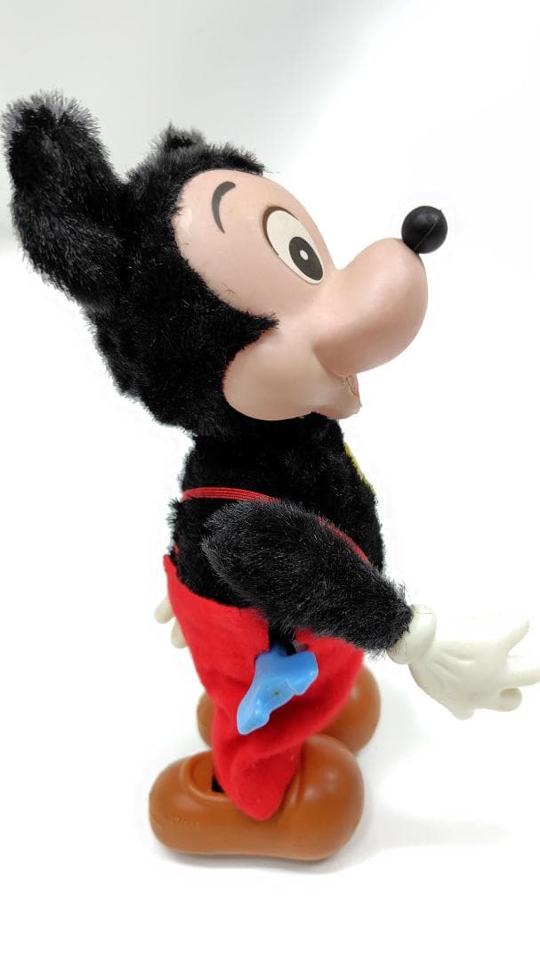 【極稀少】箱付 完動品 バンダイ ミッキーマウス ゼンマイ歩行 70s 当時物