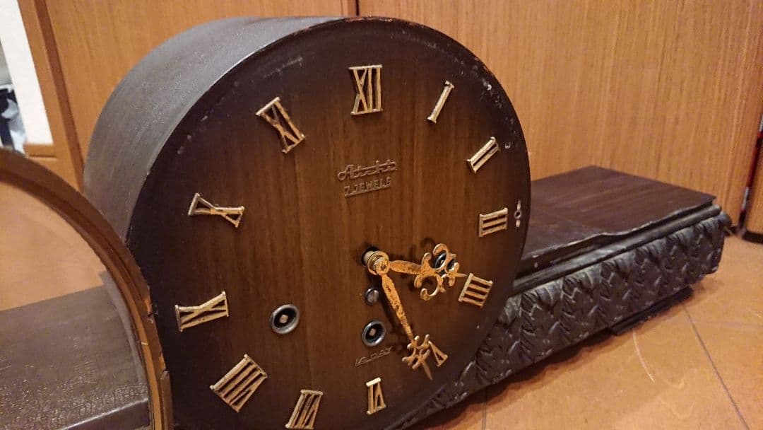 稀少 置き時計 愛知時計 AICHI 7JEWELS アンティーク ビンテージ