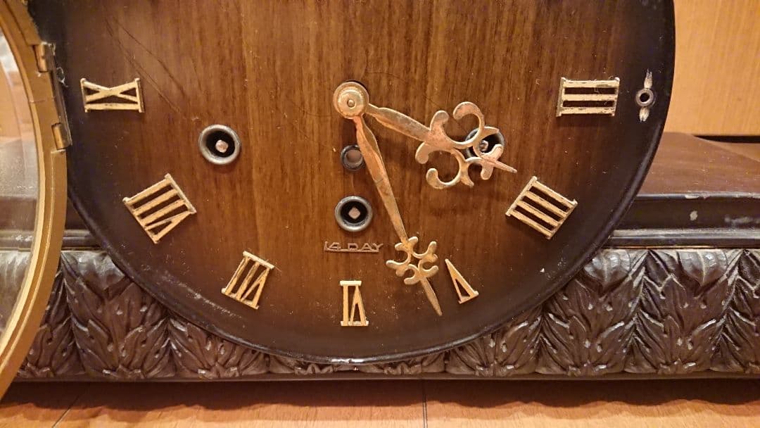 稀少 置き時計 愛知時計 AICHI 7JEWELS アンティーク ビンテージ