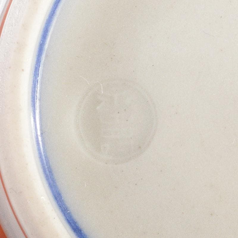 九谷焼　味渓窯　矢口永寿造　赤絵　花鳥文　汲出茶碗　五客　共箱　M　R5223