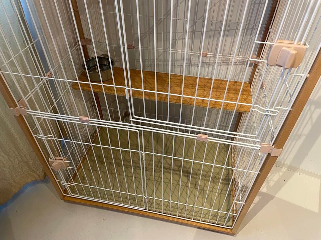 キャットケージ 無垢材フレーム