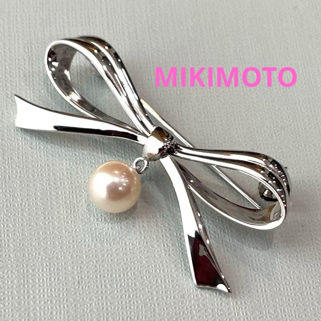 ミキモト　スイング　パールブローチ