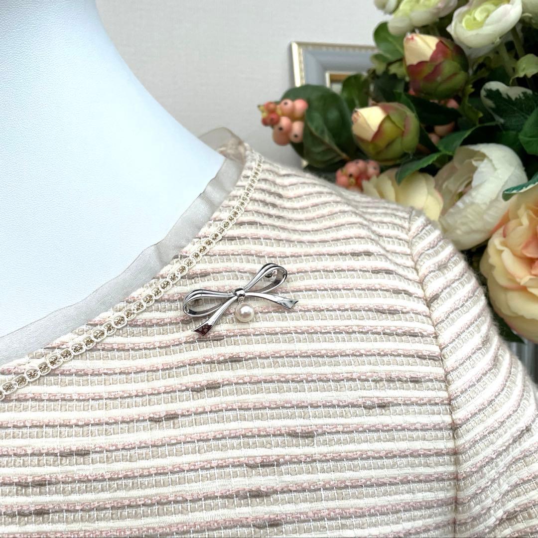 ミキモト　スイング　パールブローチ