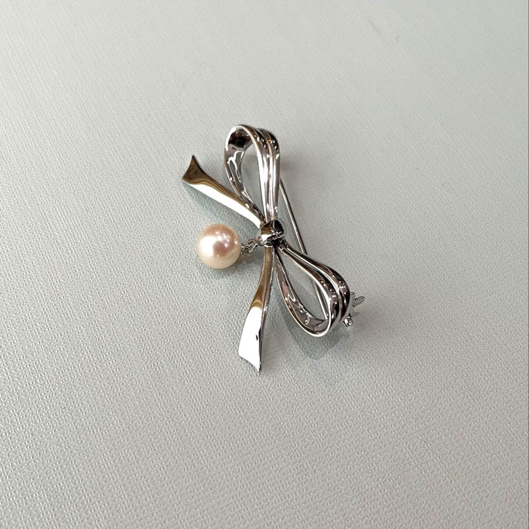 ミキモト　スイング　パールブローチ