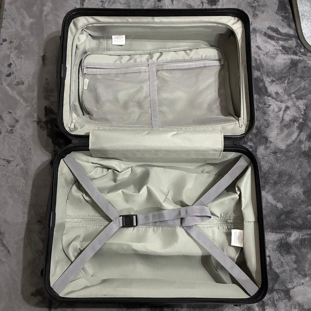 【美品】無印MUJI キャリーケース 36Lネイビー　ロック付きメンズレディース