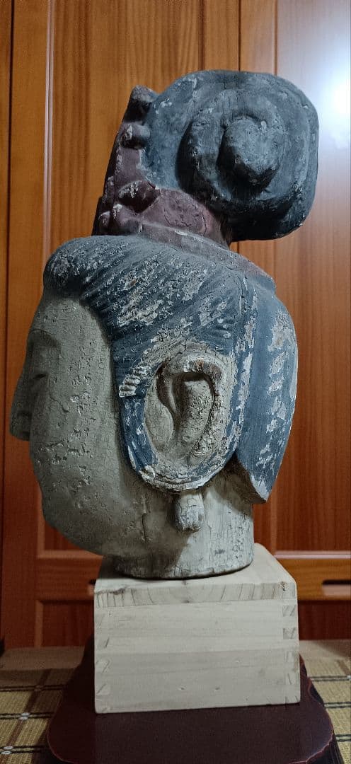 木造　仏頭 観音菩薩　仏像