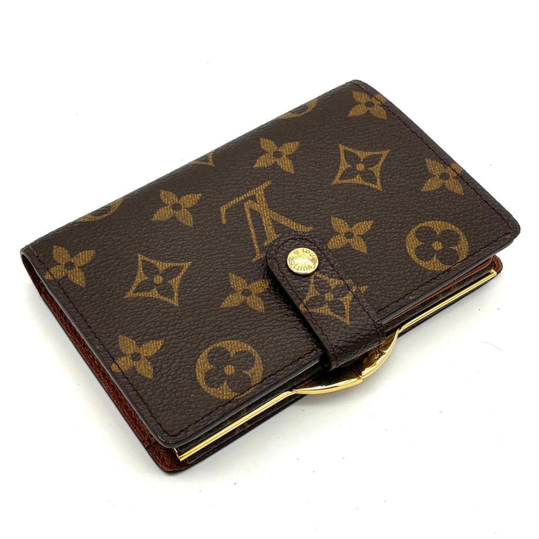 【ゆうゆう】ルイヴィトン モノグラム ヴィエノワ 二つ折り財布 がま口