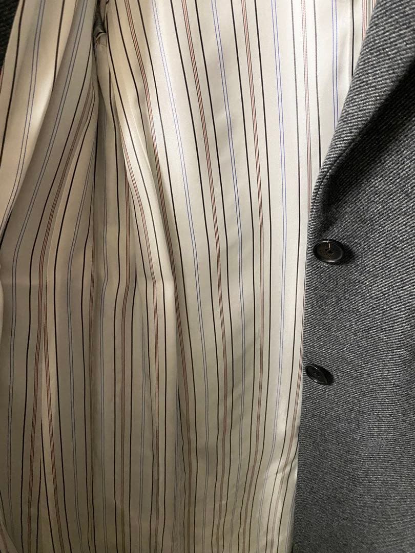 新品✨NINA RICCI チェスターコート ロング丈 ２つボタン グレー 36