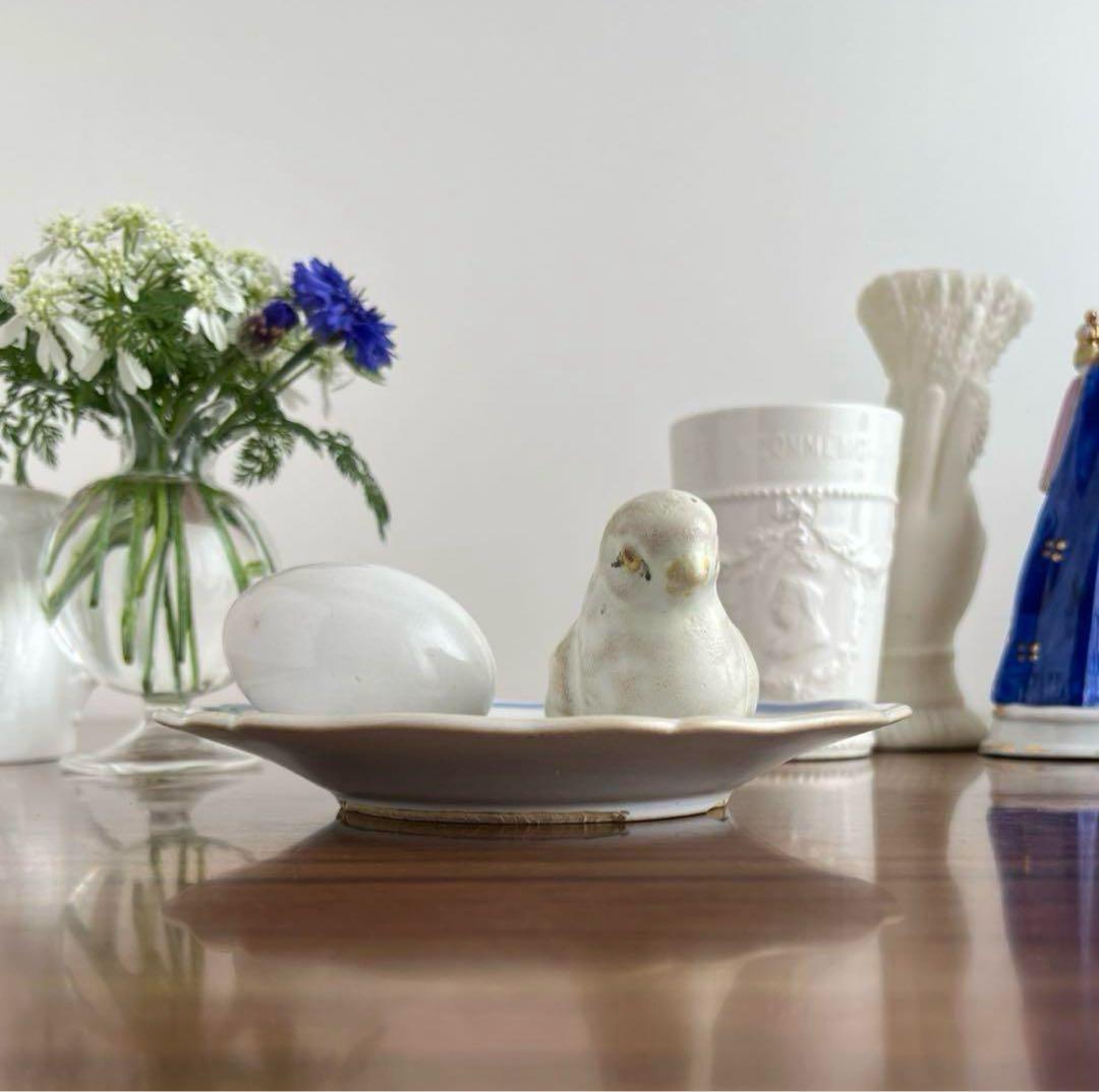 フランスアンティーク ♧ 卵と雛のバルボティーヌ皿 ♧ for ティファニー