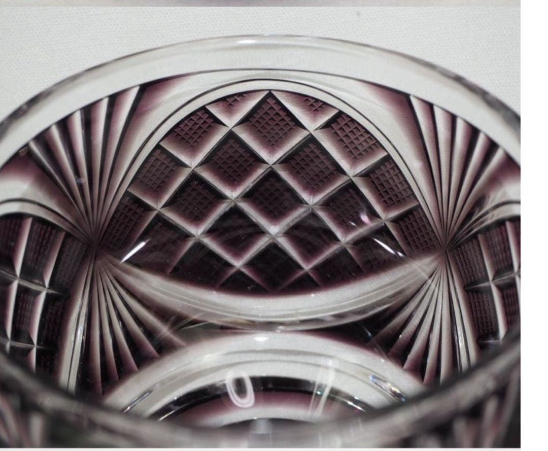 送料無料　復元薩摩切子　尚古集成館監修 島津薩摩切子　ぐい呑み/盃　共箱