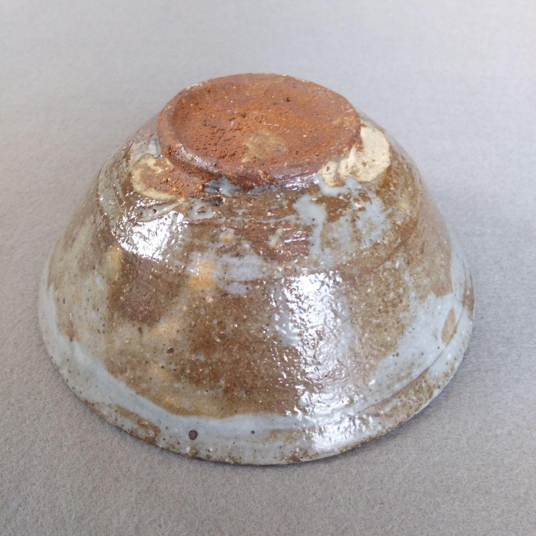 西岡小十　氏作　絵唐津茶碗　絵唐津△○□文茶碗　合わせ箱付　一客